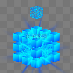 立体方块图片_科技立体方块高科技