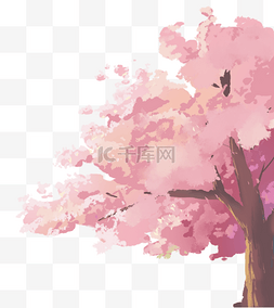 粉红色的樱花边框图片_樱花树樱花春季