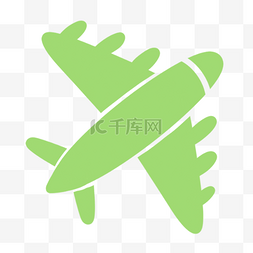 淡绿色飞机卡通instagram图标