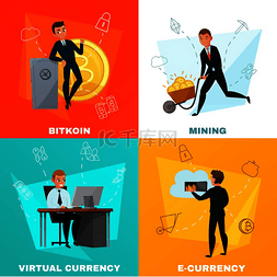 比特币素材图图片_加密货币比特币概念