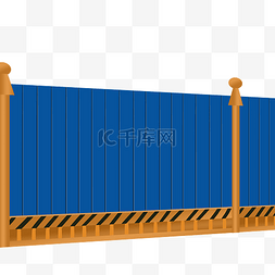 蓝色施工图片_工地施工围挡遮挡围墙蓝色板子