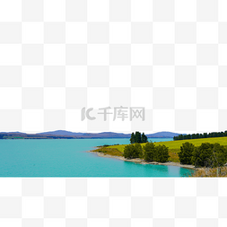 蔚蓝湖泊湖国外风景