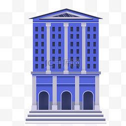 法院建筑法制蓝色大楼