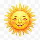 卡通矢量元素太阳表情