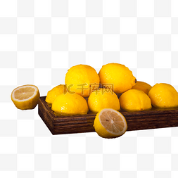 夏季生鲜图片_夏季水果白天一盘柠檬