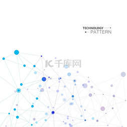 多边形图片_具有连接线和点的多边形抽象背景