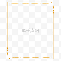 简洁图片_暗金色中式简约边框