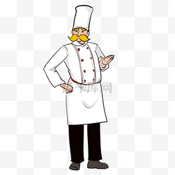 卡通人物可爱厨师