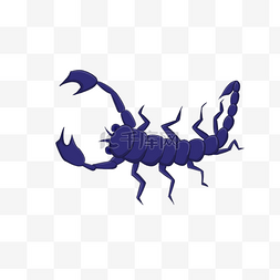 紫色蝎子剪贴画