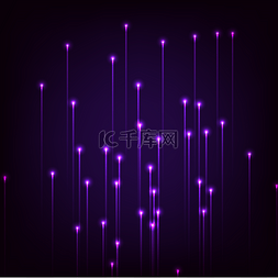 光束科技感图片_紫色科技光束光线光线光效光发光