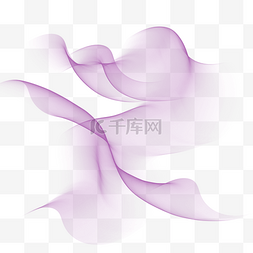 半透明丝带紫色古典飘带