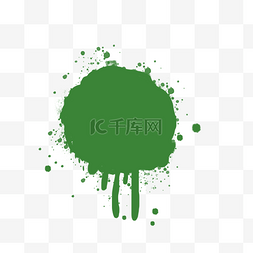 绿色泼墨图片_绿色笔刷喷漆质感