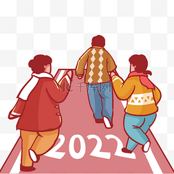 2022新年跨年夜跑道跑向2022