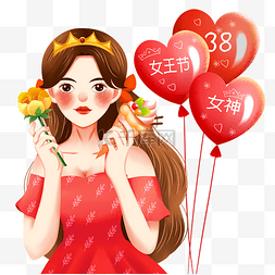 女生节图片_38女神节妇女节气球