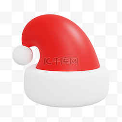 3DC4D立体圣诞节圣诞老人帽子圣诞