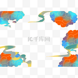 祥云图片_国潮国风敦煌祥云