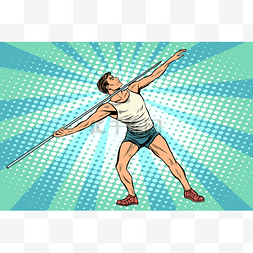 sport图片_Javelin thrower athletics summer sports games