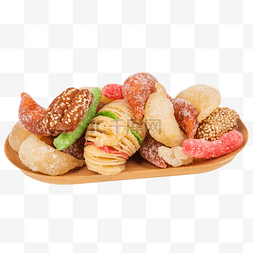 大雪食品海报图图片_新年过年糖果糖瓜甜食食品