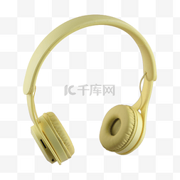 耳机黄色科技头戴式无线