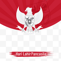 flag图片_red cheering flag selamat hari lahir pancasil