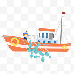 渔民渔猎渔船