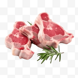 美食肉类羊肉猪肉大排食物