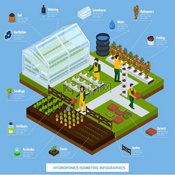 模板矢量图图片_水培和气培信息集水培和气培等轴