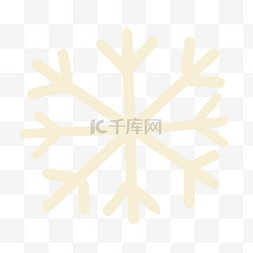 手绘雪花图案可爱天气图标