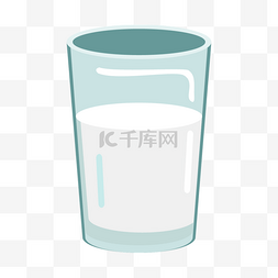 透明玻璃杯和美味牛奶