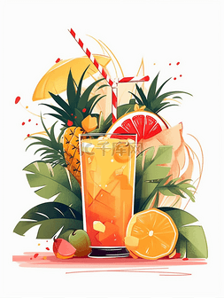 夏日水果饮品饮料