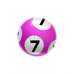 矢量斯诺克图片_7号粉红色宾果游戏球被隔离台球