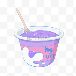 酸奶剪贴画蓝莓味