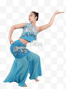 傣族舞跳舞人物