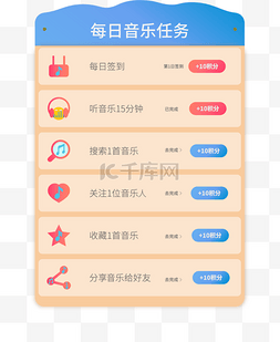 app点击按钮图片_音乐APP任务打卡列表