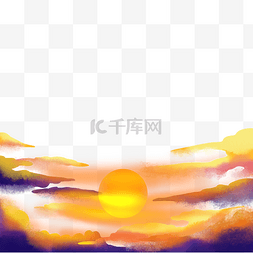 天空夕阳天空图片_唯美夕阳日出落日晚霞傍晚云彩