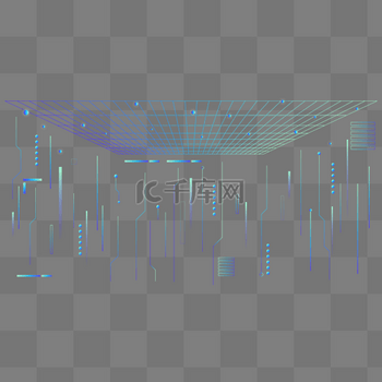 科技放射光线特效光效透视装饰