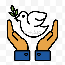 世界和平logo图片_世界和平反对战争反战和平鸽