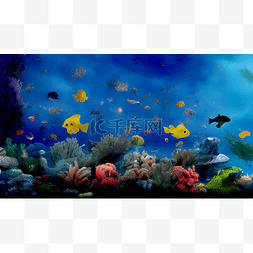 深海图片_多彩的热带鱼