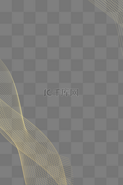 渐变金色渐变边框图片_金色漂浮线条装饰边框