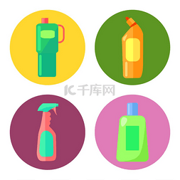 产品首页图片_一套用于清洁房屋的多色塑料容器