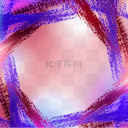 几何效果元素图片_蓝紫双色交织抽象科技光效