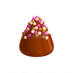 巧克力糖果甜甜点松露果仁糖图标