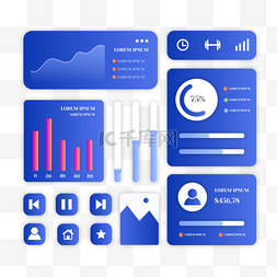 ui图标软件图片_用户界面蓝色对话框用户手机体验