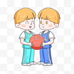 双胞胎图片_打篮球双胞胎剪贴画