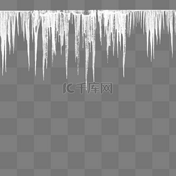 冰凌图片_冰晶冰凌冰柱结冰顶部装饰