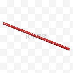 纸管纸质一次性红色吸管