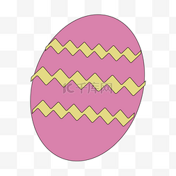 粉色彩蛋图片_黄色条纹粉色彩蛋