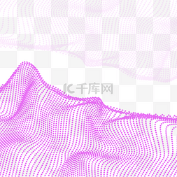 科技粒子抽象背景图片_玫红色粒子光点光效抽象量子