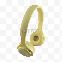 耳机黄色头戴式无线科技
