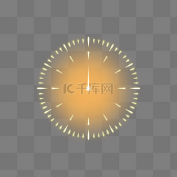 时间日期地点图标图片_新年倒计时霓虹灯发光时钟跨年钟